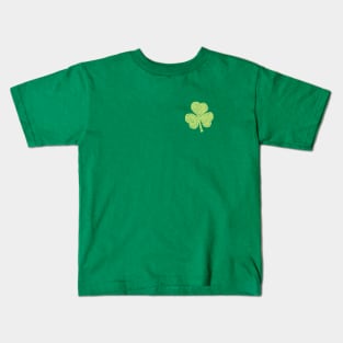 Small Green Crayon Shamrock for St Patricks Day Kids T-Shirt